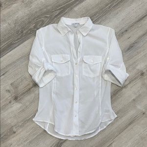 JAMES PERSE Standard Contrast Ribbed Surplus Shirt